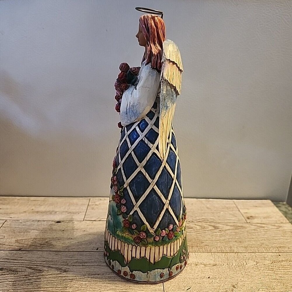 Jim Shore Angel Guardian of The Garden and Flowers Heartwood Creek Collection 9" - Picture 3 of 12